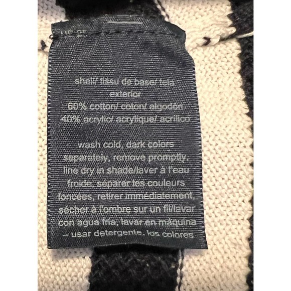 Tommy Hilfiger Long‎ Cuff Sleeve Blue White Stripes Size L 22" Long x 20" PTP - Picture 3 of 5